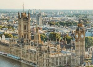 Image shows Houses of Parliament. Photo by Dominika Gregušová: https://www.pexels.com/photo/city-view-at-london-672532/