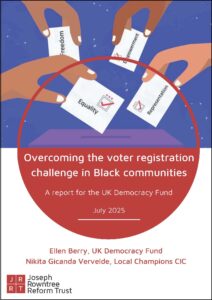 Cover of 'Overcoming the voter registration challenge in Black communities'